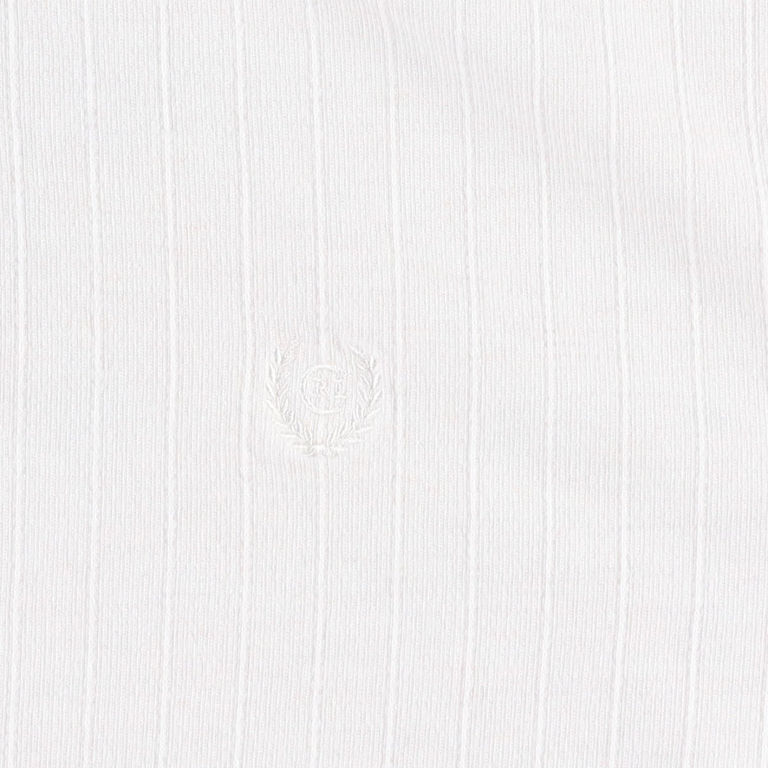 Ralph Lauren CHAPS Short-Sleeve Polo Shirt, Men's Size S (approx.) cotton white type Vintage Second Hand