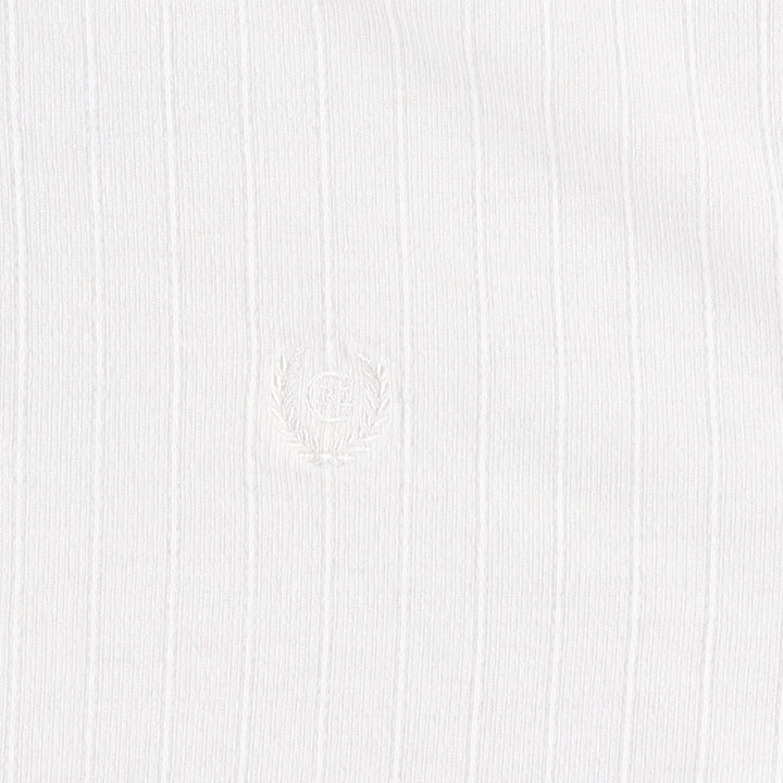 Ralph Lauren CHAPS Short-Sleeve Polo Shirt, Men's Size S (approx.) cotton white type Vintage Second Hand