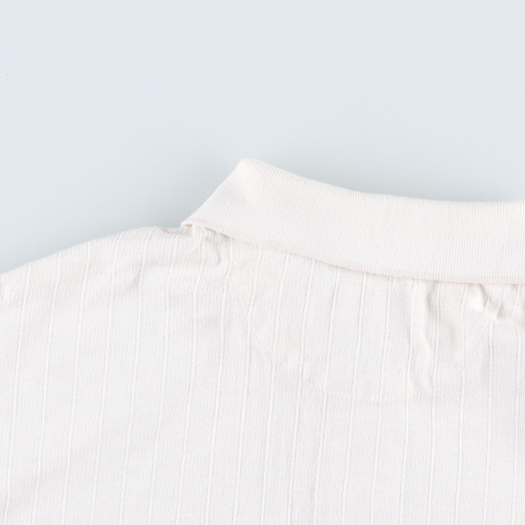 Ralph Lauren CHAPS Short-Sleeve Polo Shirt, Men's Size S (approx.) cotton white type Vintage Second Hand