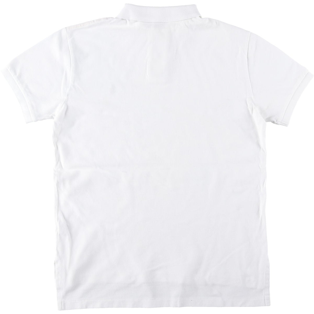 Ralph Lauren POLO by Ralph Lauren CUSTOM FIT short sleeve polo shirt, men's M size cotton white type Vintage Second Hand