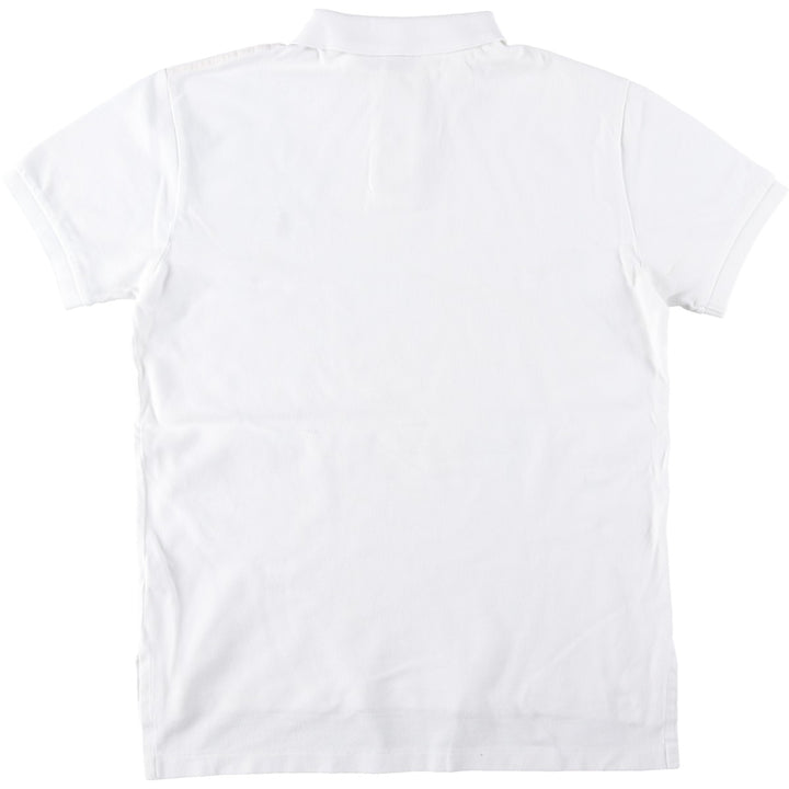 Ralph Lauren POLO by Ralph Lauren CUSTOM FIT short sleeve polo shirt, men's M size cotton white type Vintage Second Hand