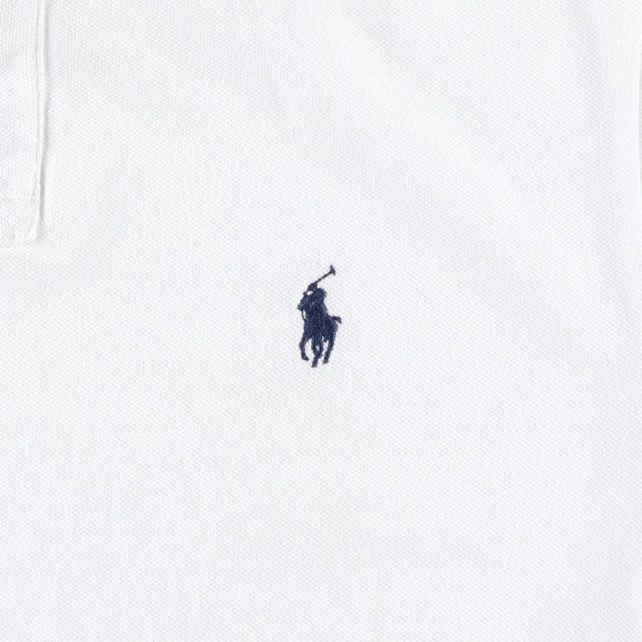 Ralph Lauren POLO by Ralph Lauren CUSTOM FIT short sleeve polo shirt, men's M size cotton white type Vintage Second Hand