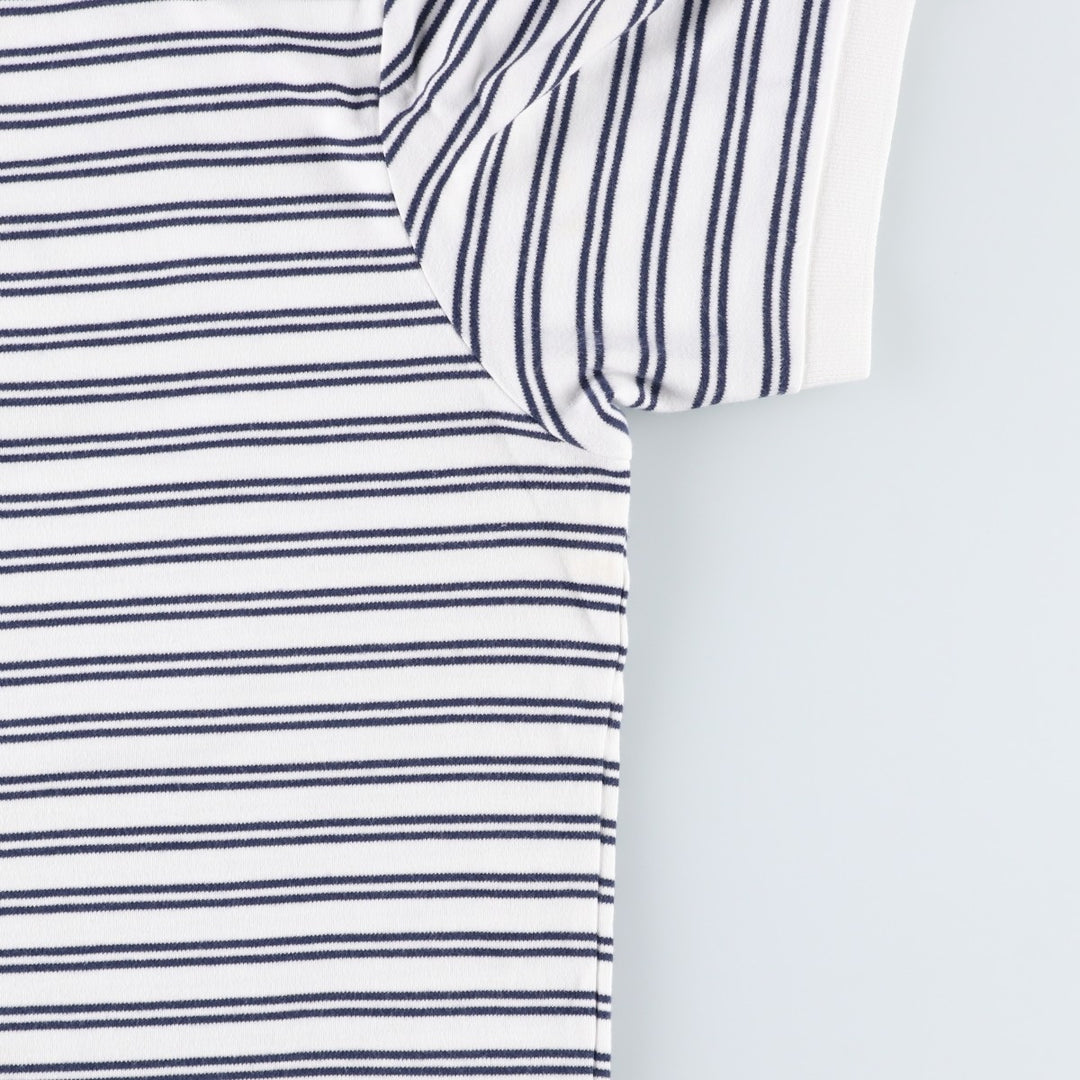 Ralph Lauren POLO by Ralph Lauren short sleeve striped polo shirt, men's size L cotton navy blue type Vintage Second Hand