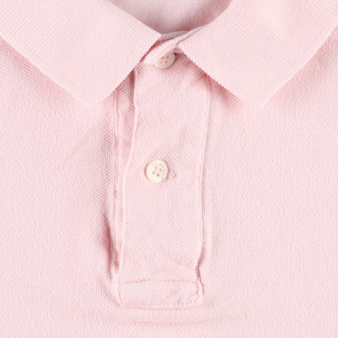 90'S Ralph Lauren POLO by Ralph Lauren short sleeve polo shirt made in USA, men's XL size, vintage cotton pink type Vintage Second Hand