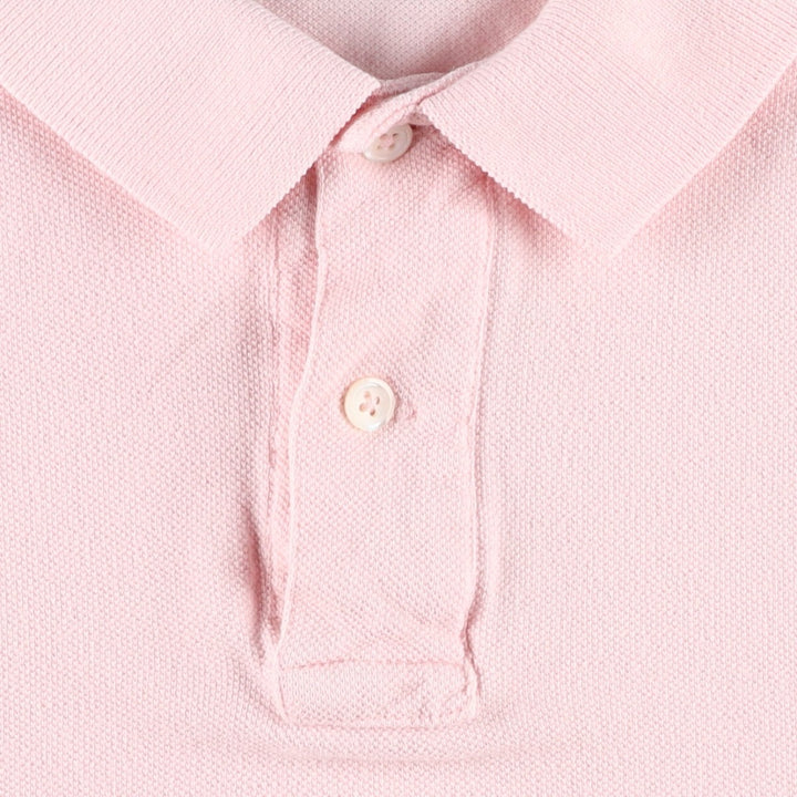90'S Ralph Lauren POLO by Ralph Lauren short sleeve polo shirt made in USA, men's XL size, vintage cotton pink type Vintage Second Hand