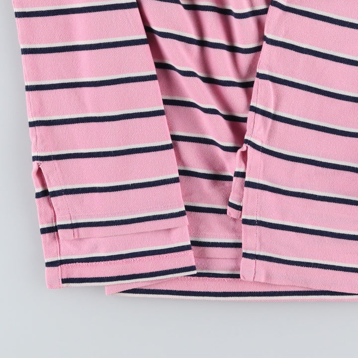 Ralph Lauren POLO by Ralph Lauren short sleeve striped polo shirt, men's XL size cotton pink type Vintage Second Hand