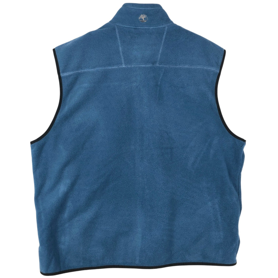 Timberland Fleece Vest, Men's XL polyester Navy blue Vintage Second Hand
