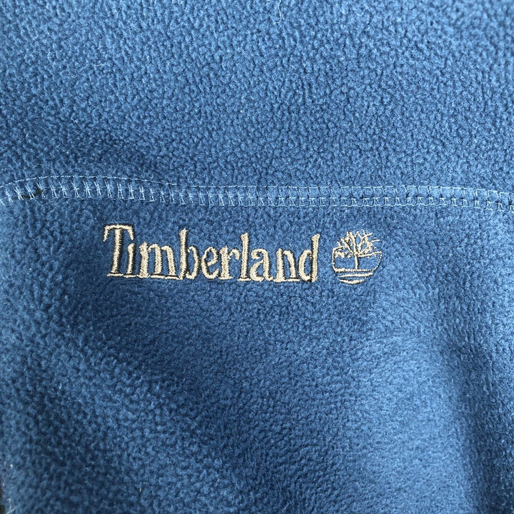 Timberland Fleece Vest, Men's XL polyester Navy blue Vintage Second Hand