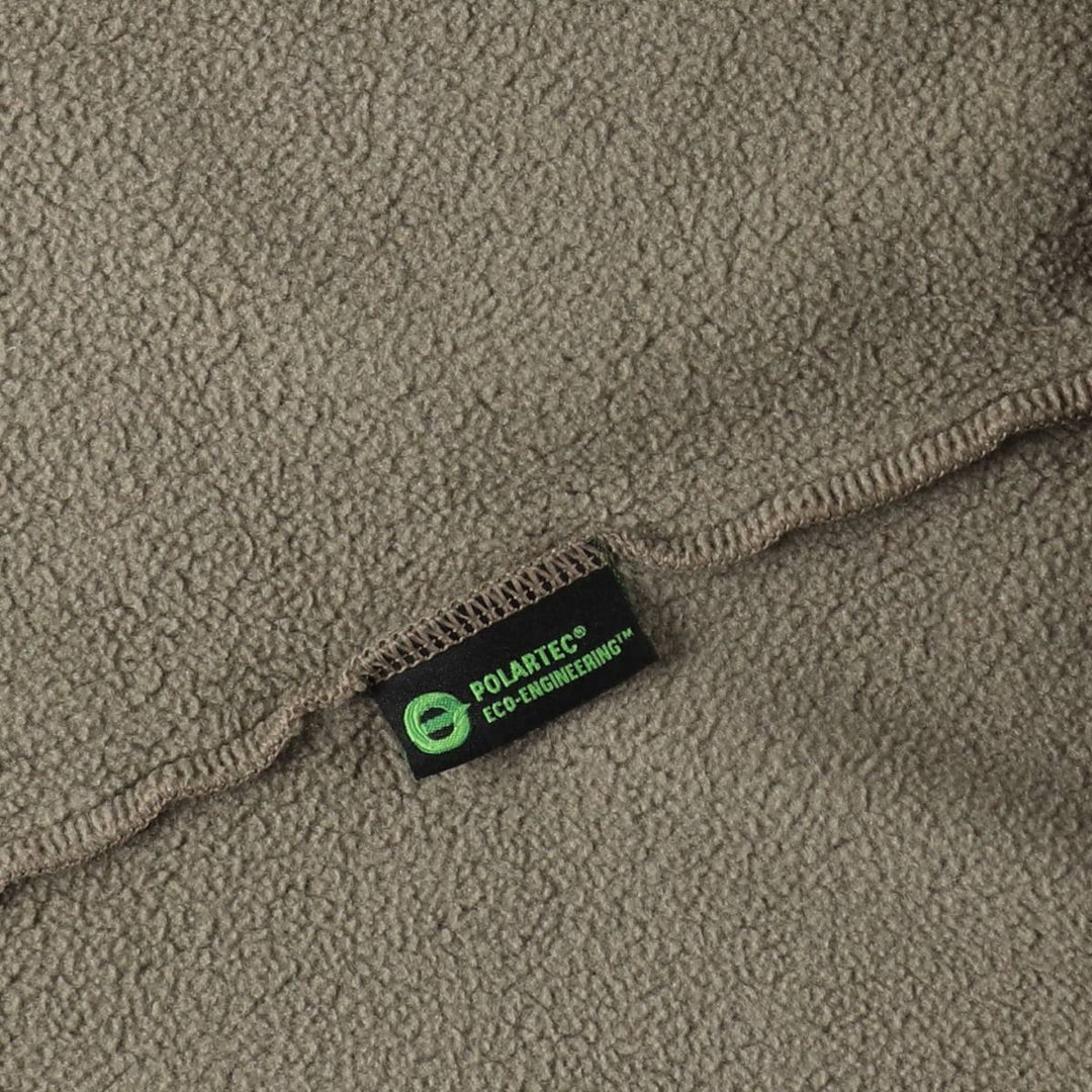 90s-00'S LLBean fleece vest, men's size XL (approx.) polyester Khaki type Vintage Second Hand