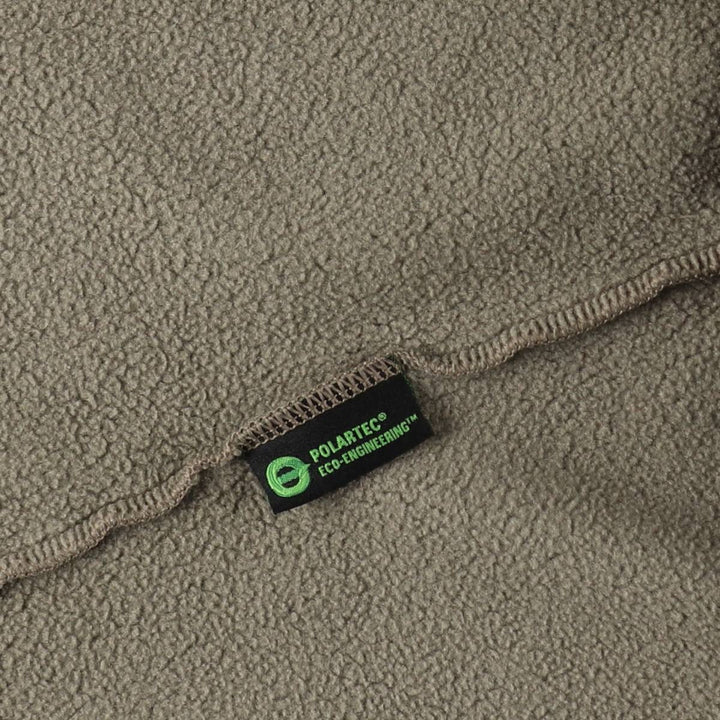 90s-00'S LLBean fleece vest, men's size XL (approx.) polyester Khaki type Vintage Second Hand