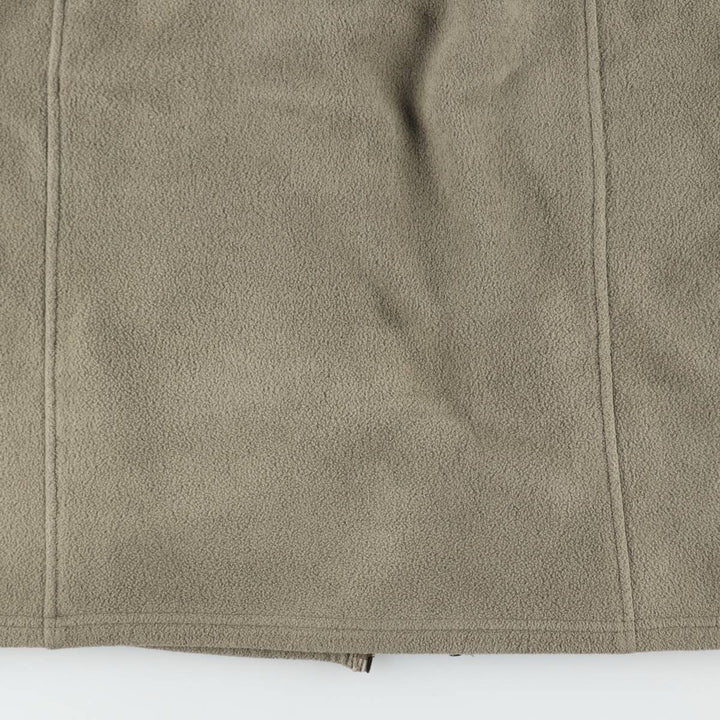 90s-00'S LLBean fleece vest, men's size XL (approx.) polyester Khaki type Vintage Second Hand