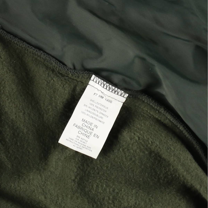Columbia fleece vest, 90s-00s, men's size M. polyester Khaki type Vintage Second Hand