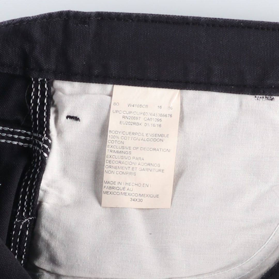 Dickies Duck Painter Pants Men's W35 equivalent cotton black type Vintage Second Hand