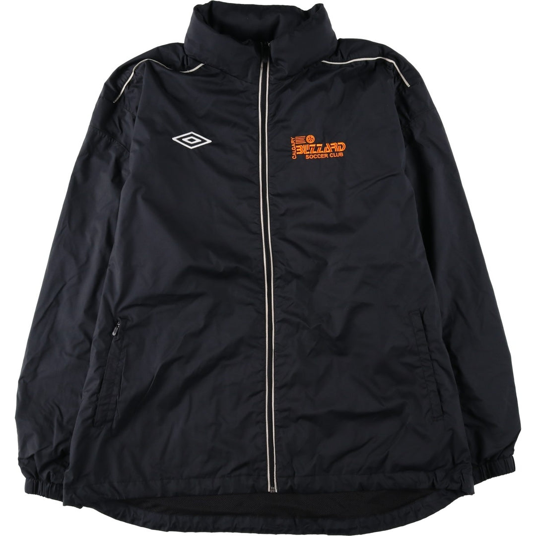 Umbro UMBRO windbreaker, men's size XL polyester black type Vintage Second Hand