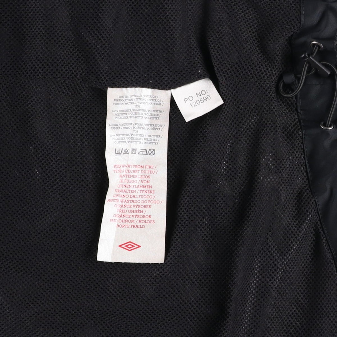 Umbro UMBRO windbreaker, men's size XL polyester black type Vintage Second Hand