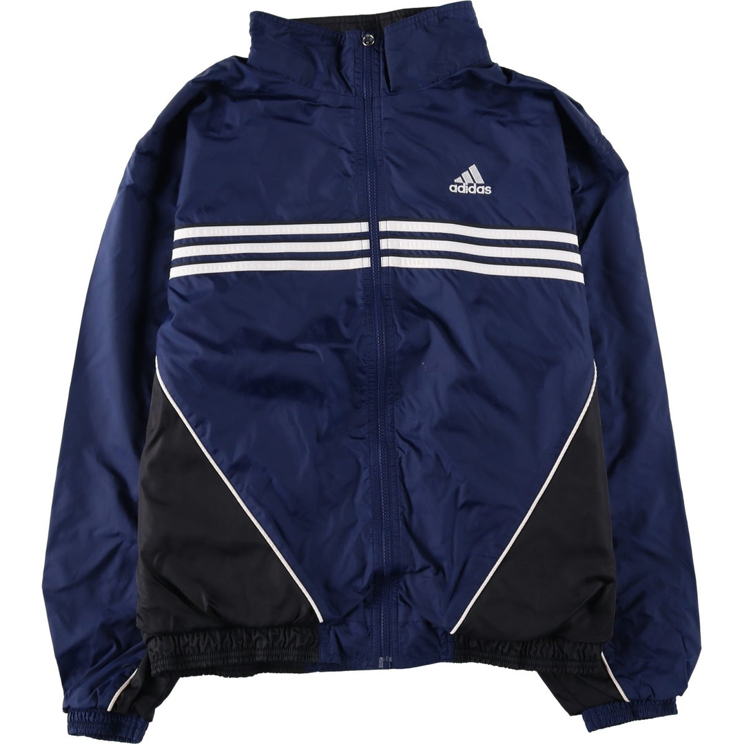 90'S Adidas nylon jacket, men's size M Nylon navy blue type Vintage Second Hand