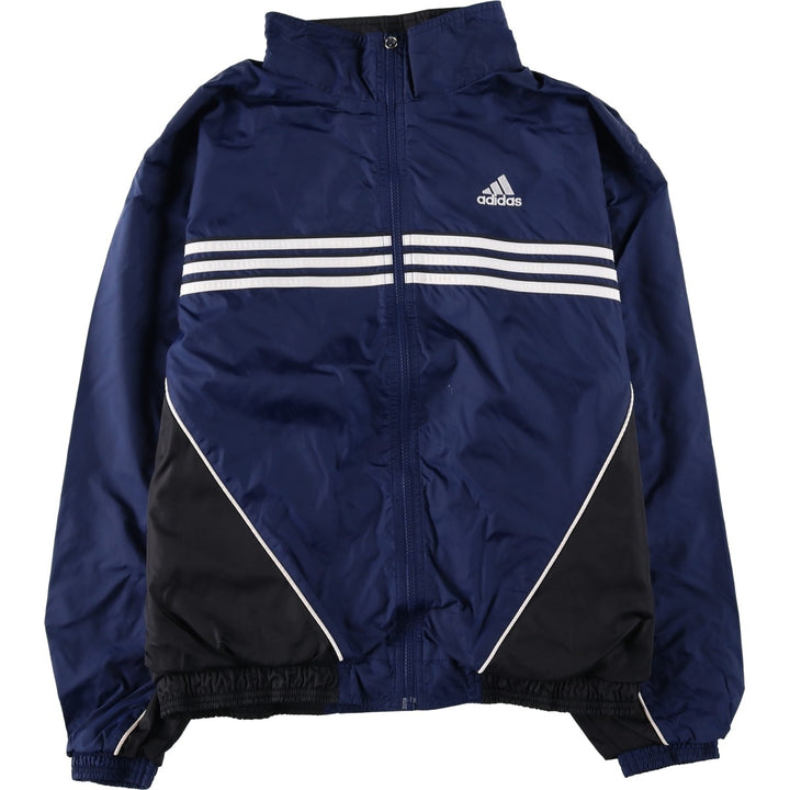 90'S Adidas nylon jacket, men's size M Nylon navy blue type Vintage Second Hand
