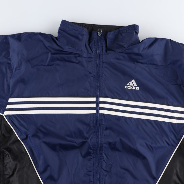 90'S Adidas nylon jacket, men's size M Nylon navy blue type Vintage Second Hand