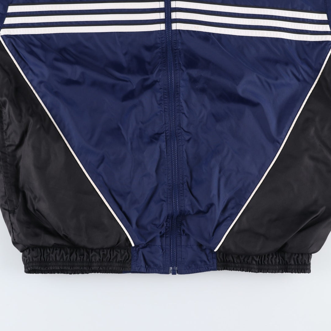 90'S Adidas nylon jacket, men's size M Nylon navy blue type Vintage Second Hand