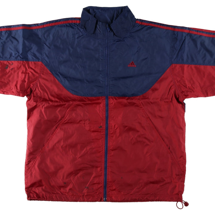 00'S Adidas nylon jacket, men's size L Nylon burgundy type Vintage Second Hand