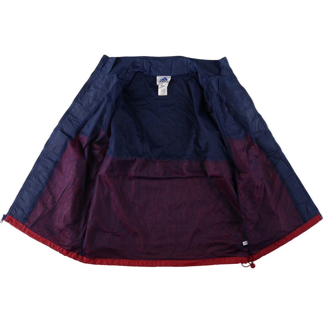 00'S Adidas nylon jacket, men's size L Nylon burgundy type Vintage Second Hand