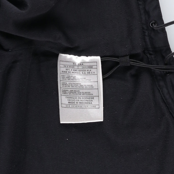 ~2000'S Nike Team Windbreaker, Men's Size Medium Nylon black type Vintage Second Hand