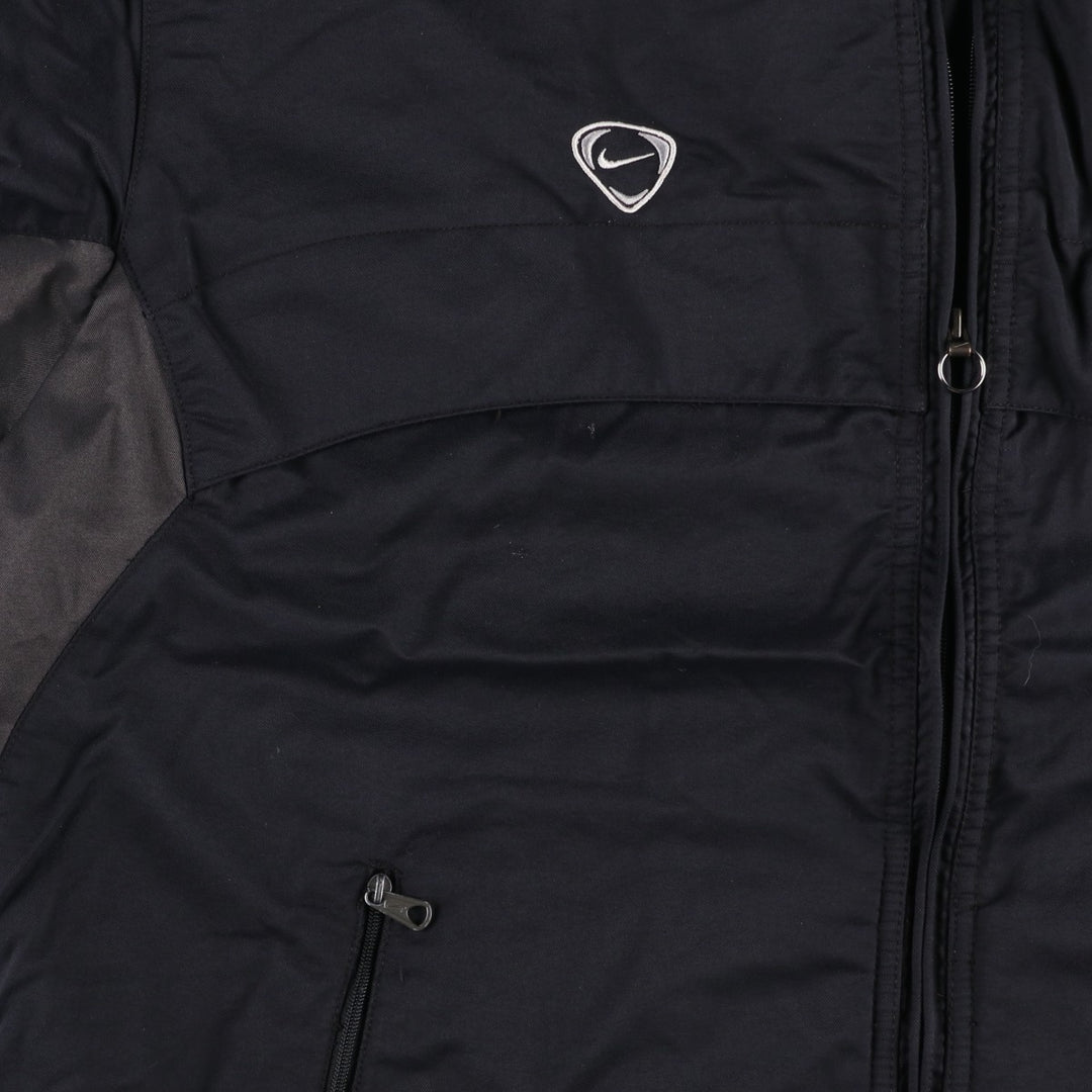 ~2000'S Nike Team Windbreaker, Men's Size Medium Nylon black type Vintage Second Hand