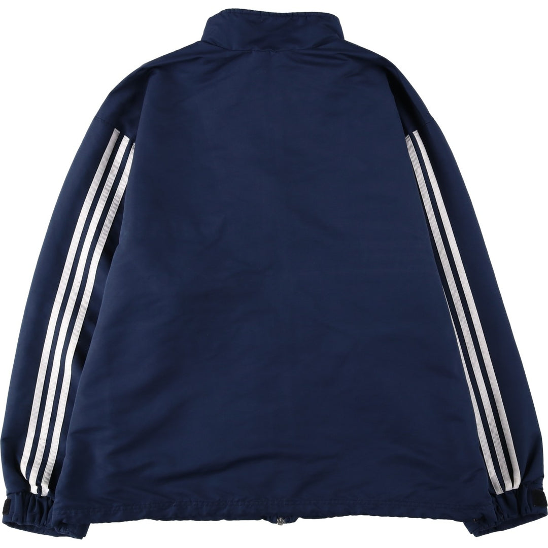 00'S adidas windbreaker, men's size L polyester navy blue type Vintage Second Hand