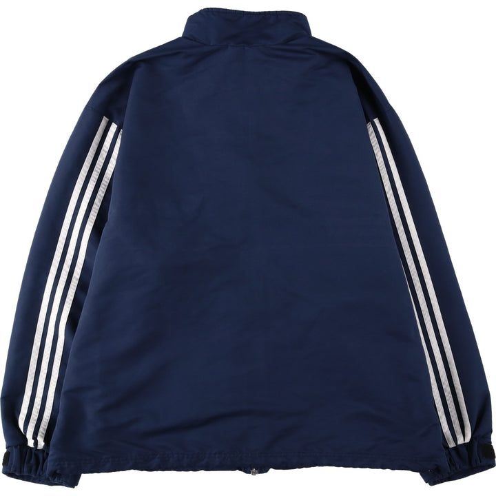00'S adidas windbreaker, men's size L polyester navy blue type Vintage Second Hand