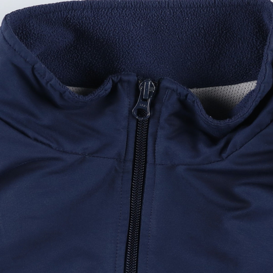 00'S adidas windbreaker, men's size L polyester navy blue type Vintage Second Hand