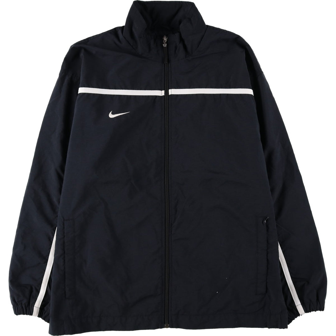 2000'S Nike Team Windbreaker, Men's Size L (approx.) polyester navy blue type Vintage Second Hand