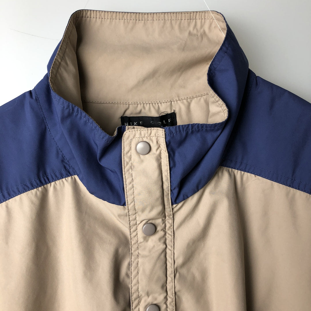 Nike Golf Half-Zip Warm-Up Pullover, Men's XL polyester Beige type Vintage Second Hand