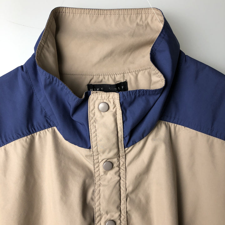 Nike Golf Half-Zip Warm-Up Pullover, Men's XL polyester Beige type Vintage Second Hand