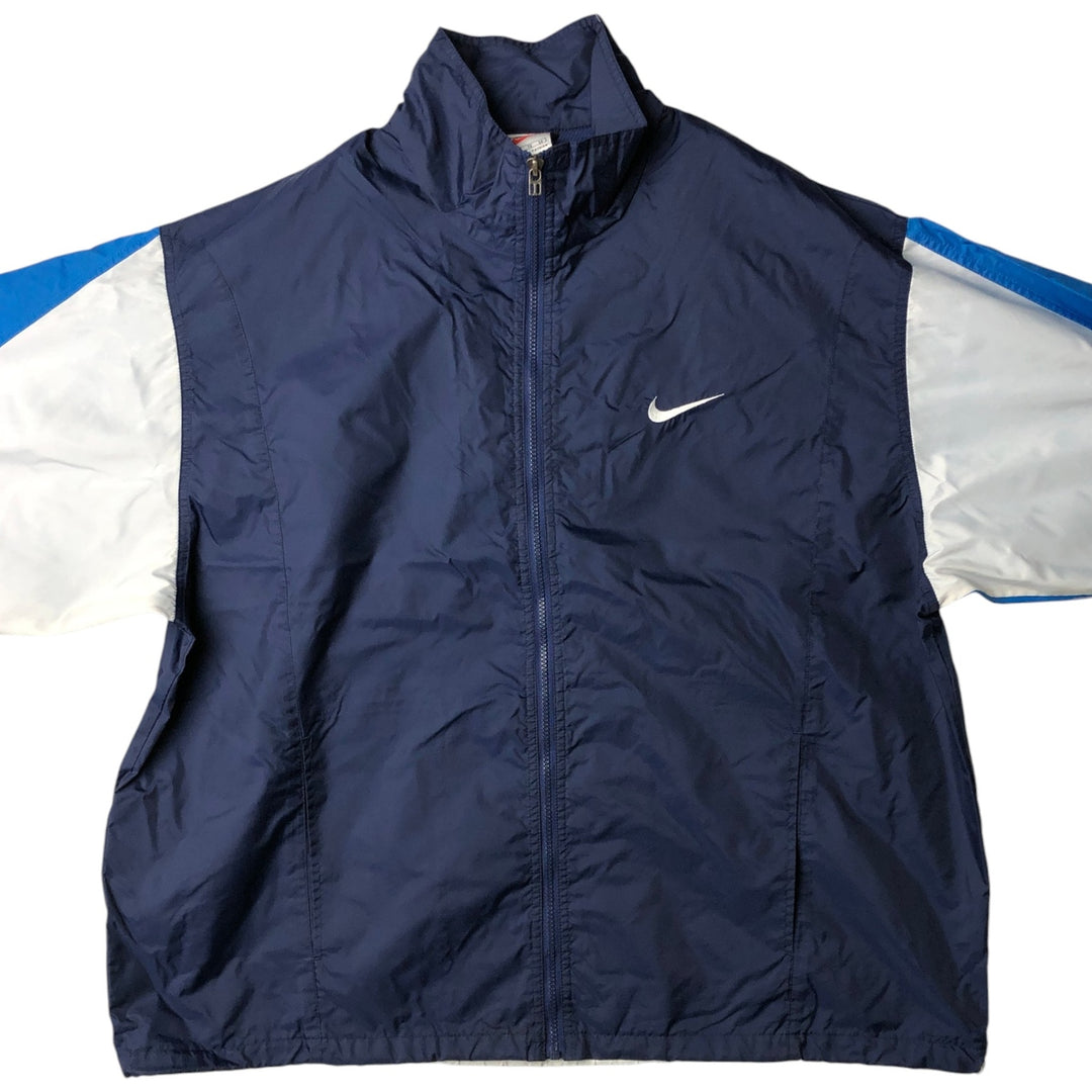 90'S Nike NIKE Nylon Jacket Men's XL Size Vintage Nylon navy blue type Vintage Second Hand