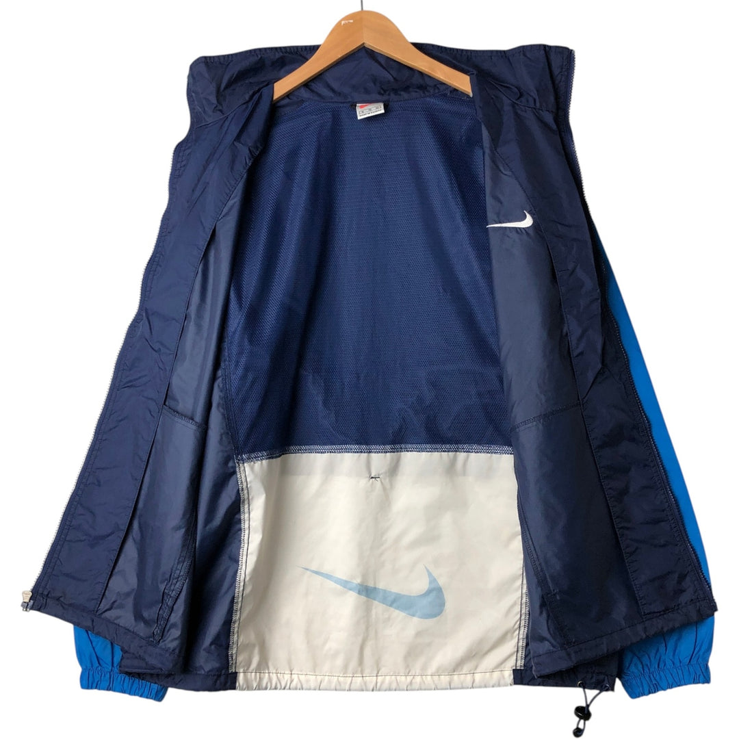 90'S Nike NIKE Nylon Jacket Men's XL Size Vintage Nylon navy blue type Vintage Second Hand