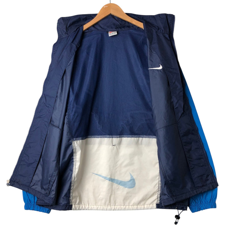 90'S Nike NIKE Nylon Jacket Men's XL Size Vintage Nylon navy blue type Vintage Second Hand