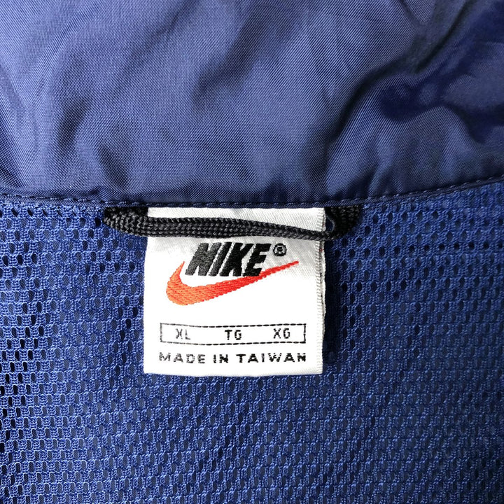 90'S Nike NIKE Nylon Jacket Men's XL Size Vintage Nylon navy blue type Vintage Second Hand