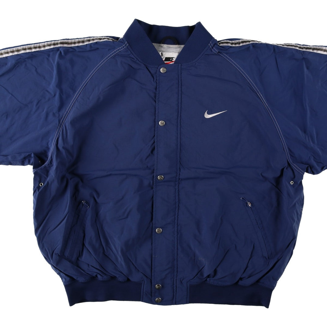 90'S Nike Nylon Jacket Men's XXL Vintage Nylon navy blue type Vintage Second Hand
