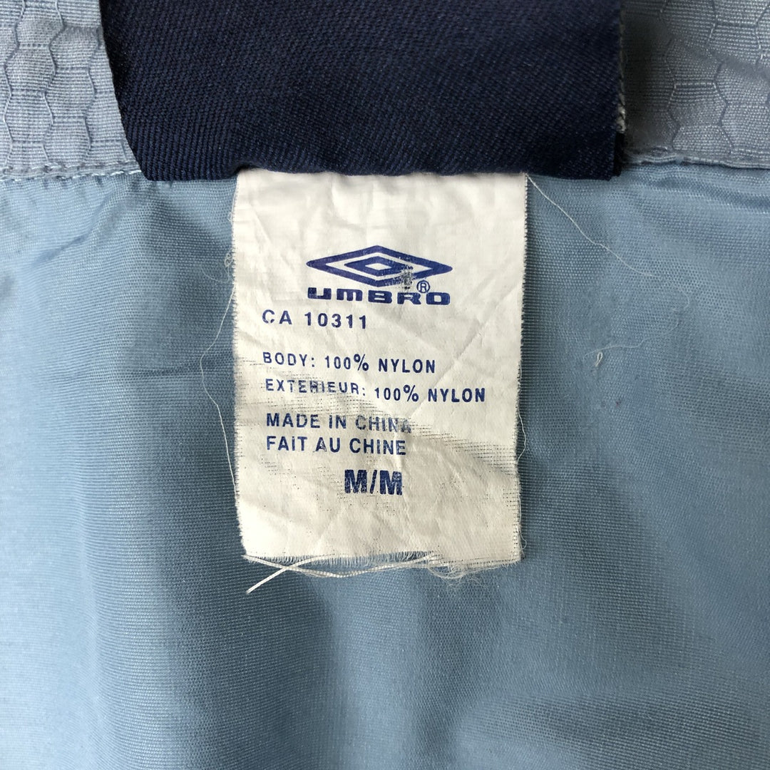 90s-00'S Umbro nylon jacket, men's size M (approx.) Nylon Blue type light blue Vintage Second Hand