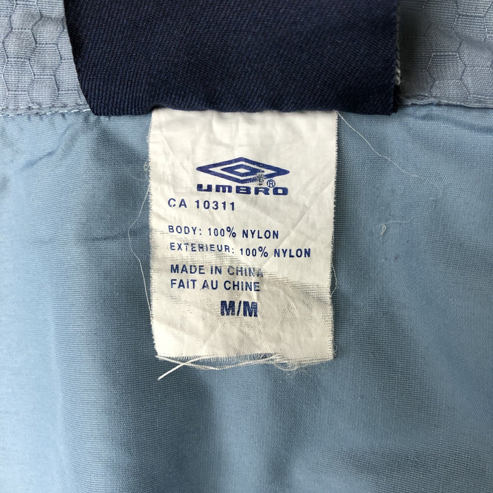 90s-00'S Umbro nylon jacket, men's size M (approx.) Nylon Blue type light blue Vintage Second Hand