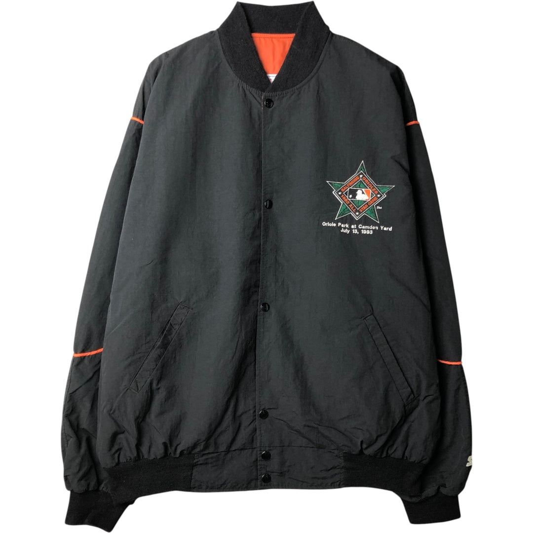 90'S Starter MLB ALL STAR GAME 1993 All-Star Game Nylon Stadium Jacket Award Jacket Made in USA Nylon black type Vintage Second Hand