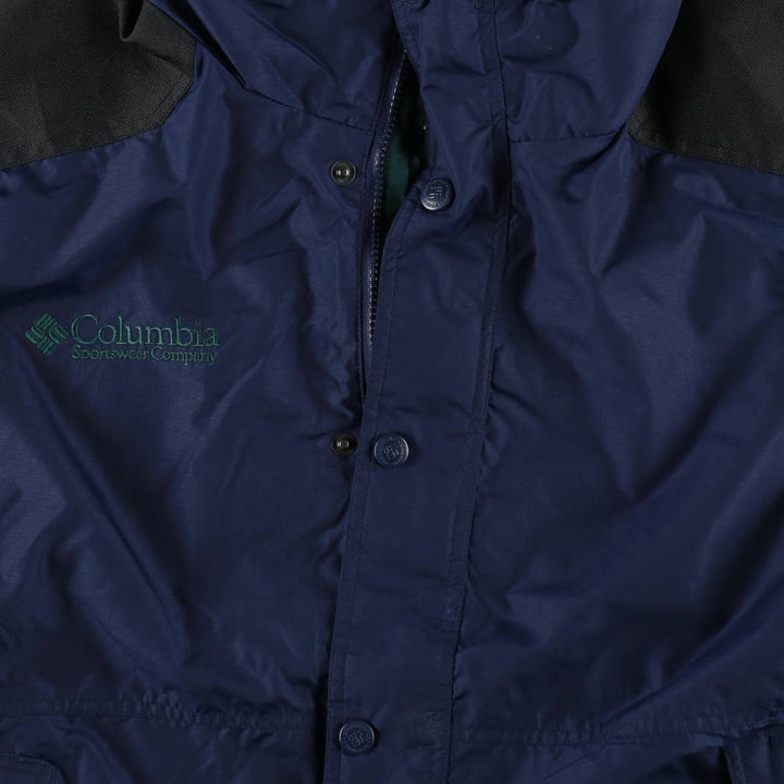 90s-00'S Columbia Skidaddle Mountain Jacket Shell Jacket Men's Size M Nylon navy blue type Vintage Second Hand