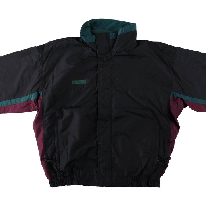 1990'S Columbia BUGABOO Mountain Jacket/Shell Jacket (White Tag) - Men's Size L (Equivalent) - Vintage Nylon black type Vintage Second Hand