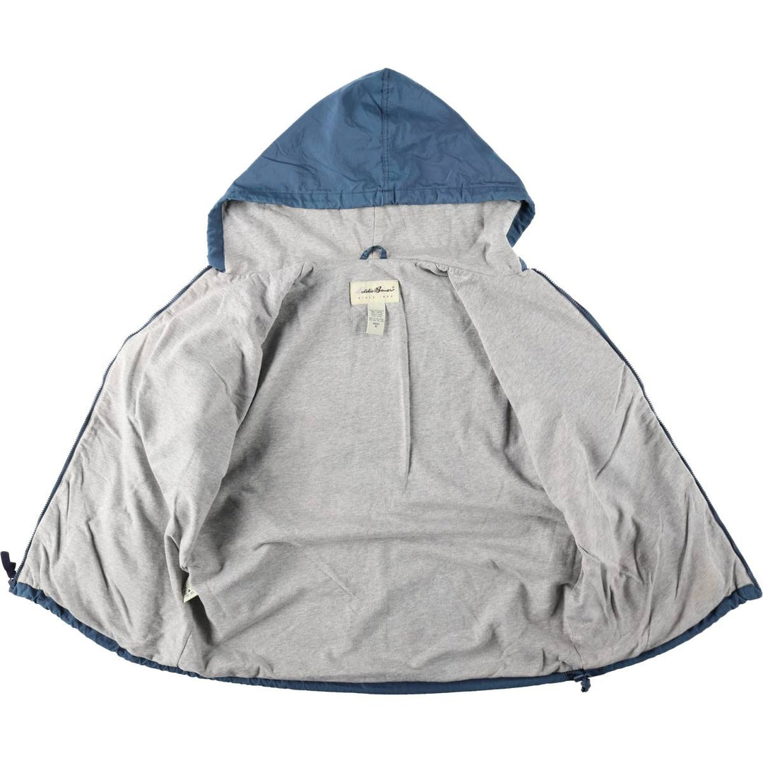 1990'S Eddie Bauer Nylon Parka, Men's Size M (approx.) Nylon Purple type blue-purple Vintage Second Hand