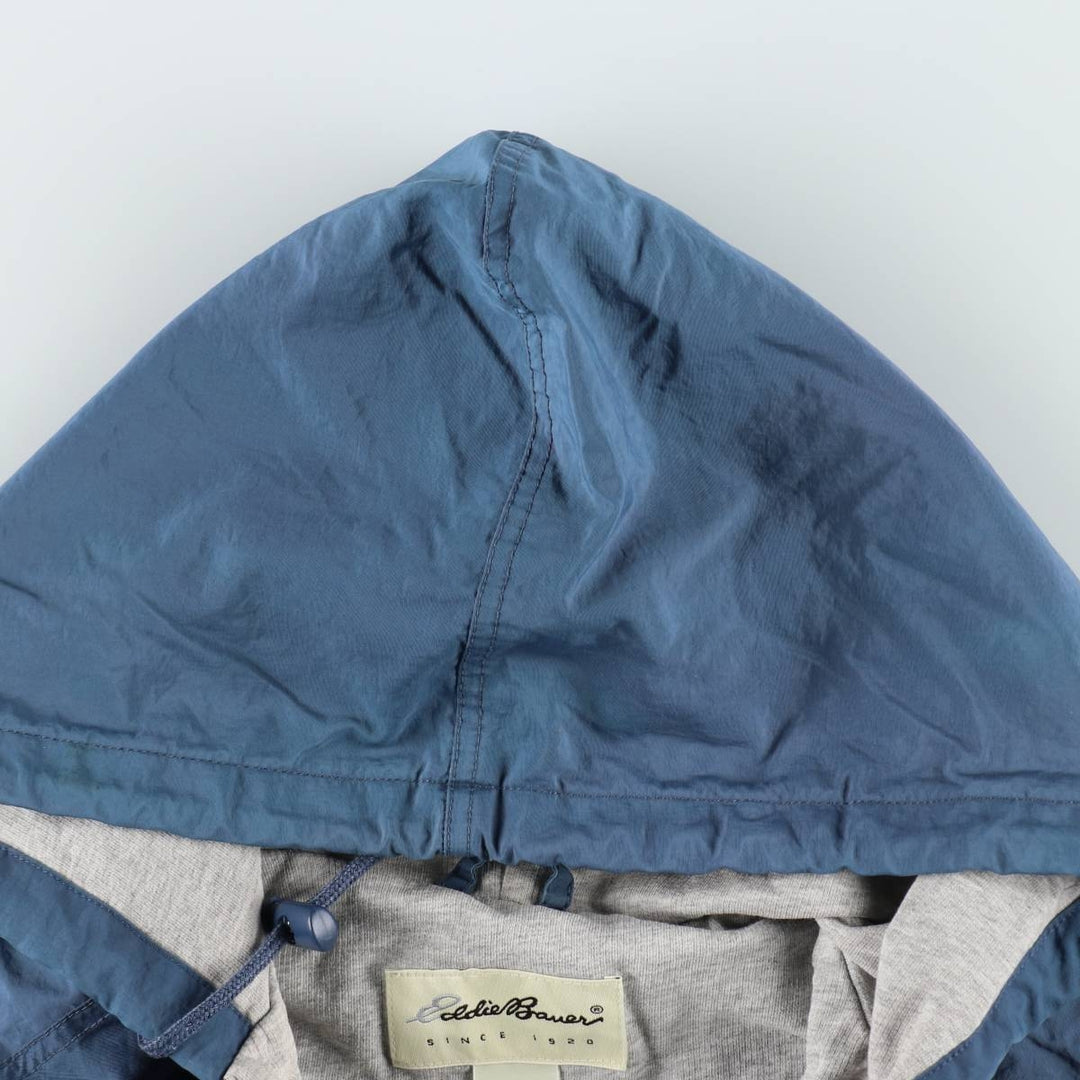 1990'S Eddie Bauer Nylon Parka, Men's Size M (approx.) Nylon Purple type blue-purple Vintage Second Hand