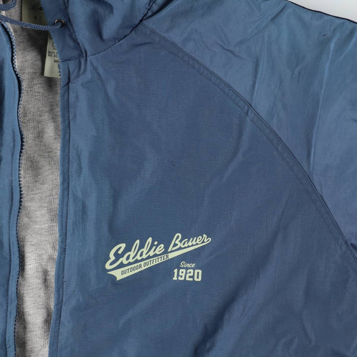 1990'S Eddie Bauer Nylon Parka, Men's Size M (approx.) Nylon Purple type blue-purple Vintage Second Hand