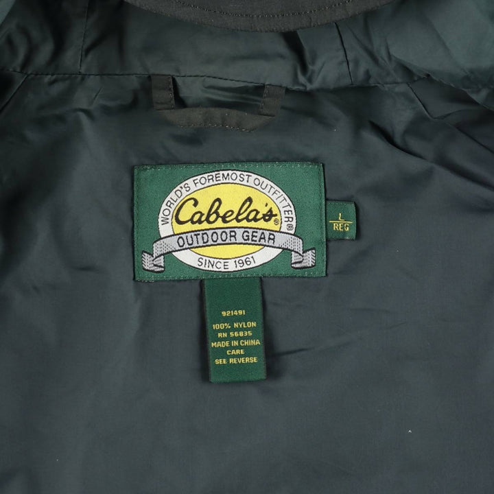 90s-00'S Cabelas GORE-TEX Mountain Parka Shell Jacket, Men's Size L Nylon Green type dark green Vintage Second Hand