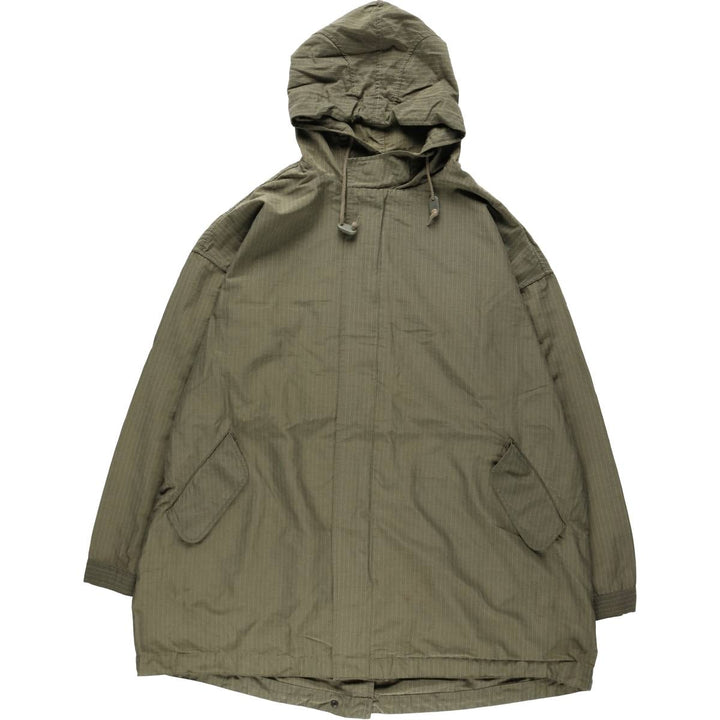 1990'S Eddie Bauer M-51 type striped mod coat, men's size L equivalent, vintage. cotton Khaki type Vintage Second Hand