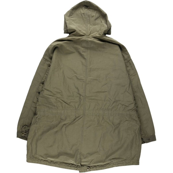1990'S Eddie Bauer M-51 type striped mod coat, men's size L equivalent, vintage. cotton Khaki type Vintage Second Hand