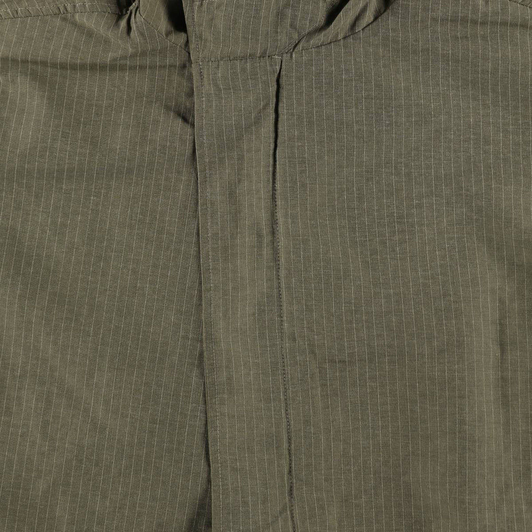 1990'S Eddie Bauer M-51 type striped mod coat, men's size L equivalent, vintage. cotton Khaki type Vintage Second Hand